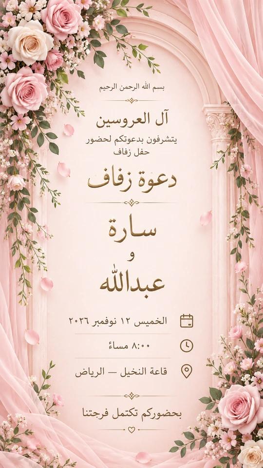 اختيار تصميم الدعوة
